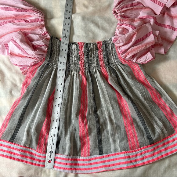 Nema Women’s Sz S smocked elastic bodice, romantic, Bohemian Clowncore Fairy - Picture 5 of 6